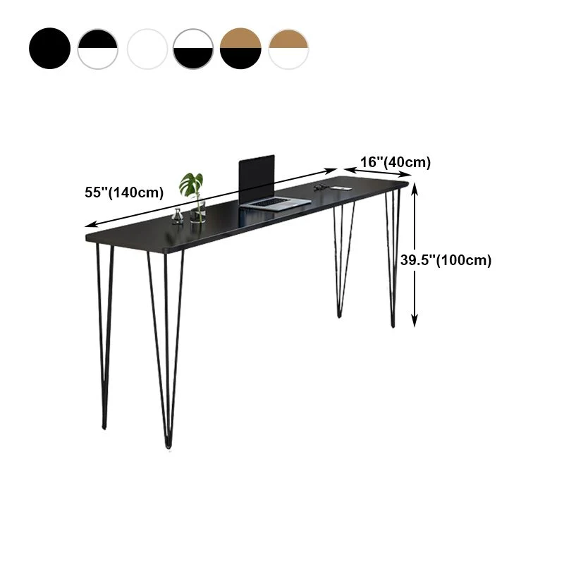 Tavolo da bancone con piano legno rettangolare stile industriale Tavolo da bar alto 42 pollici Clearhalo