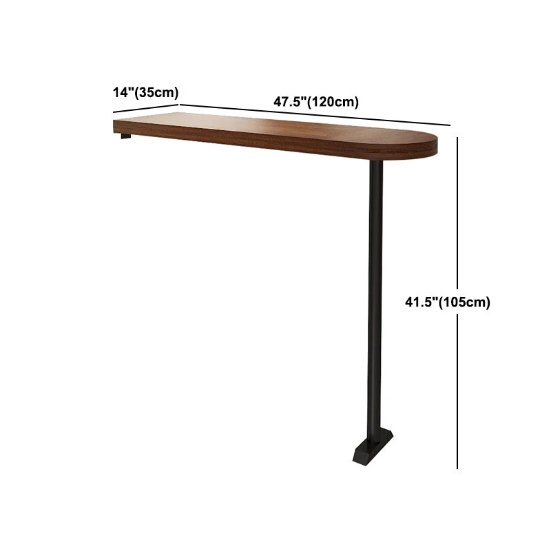 Tavolo da bancone legno stile industriale Tavolo da 42 pollici di altezza per sala da pranzo Clearhalo