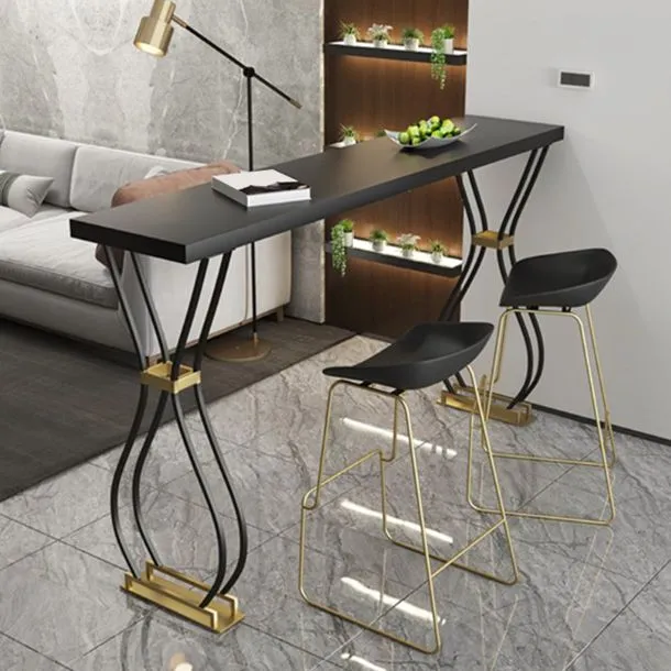 Tavolo da bancone legno stile moderno Tavolo da 42 pollici di altezza per soggiorno Clearhalo