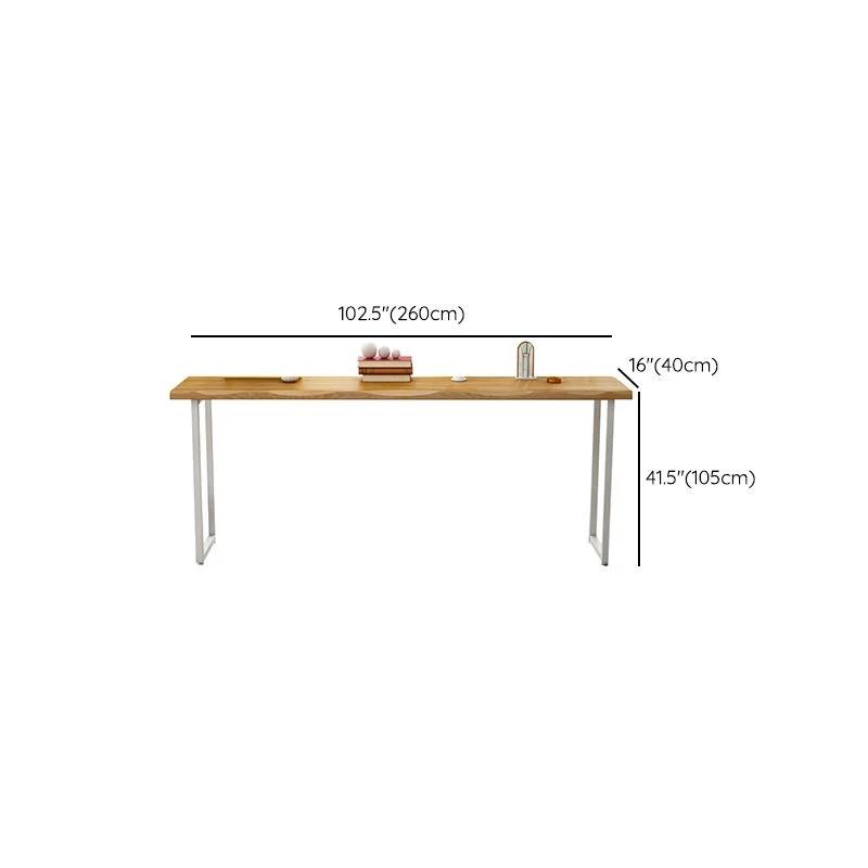 Tavolo da bancone moderno rettangolare legno massello da 1/4 pezzi con sgabelli alti Clearhalo