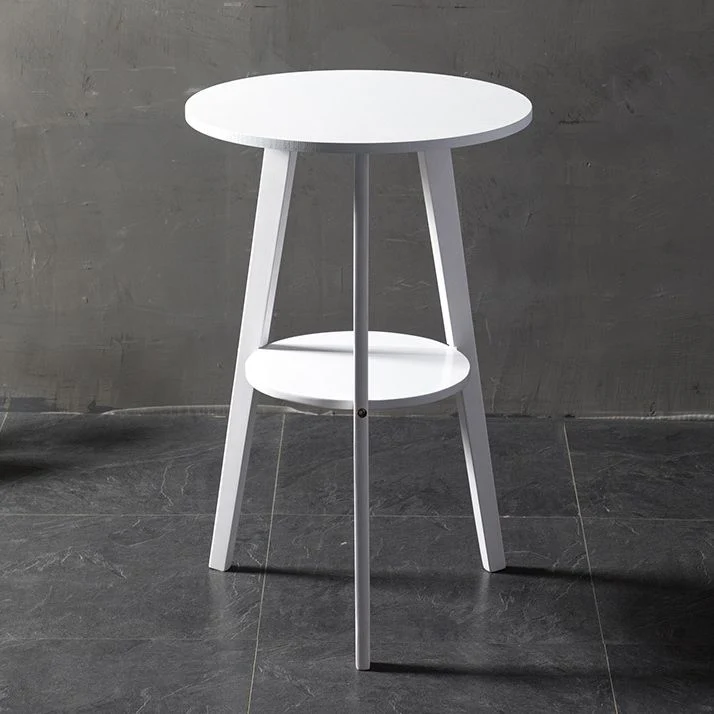 Tavolo da bancone rotondo moderno Tavolo da pranzo legno per ristorante Clearhalo