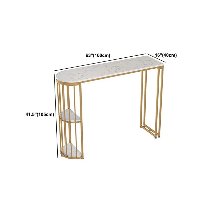 Tavolo da bar con piano marmo bianco lucido con tavolo da pub specializzato Glam per la casa Clearhalo