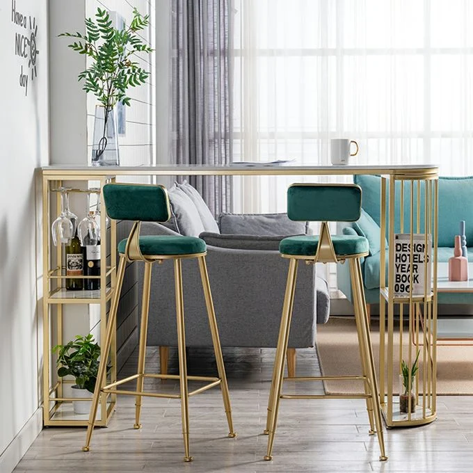 Tavolo da bar di forma irregolare pietra sinterizzata Tavolo da bar di lusso con doppio piedistallo portaoggetti Clearhalo