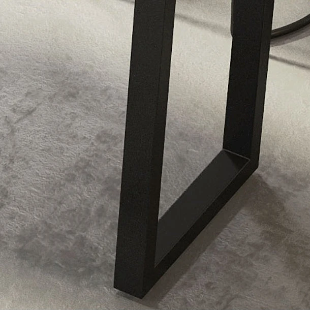 Tavolo da bar legno massello Tavolo da pranzo da bar industriale marrone con base slitta Clearhalo