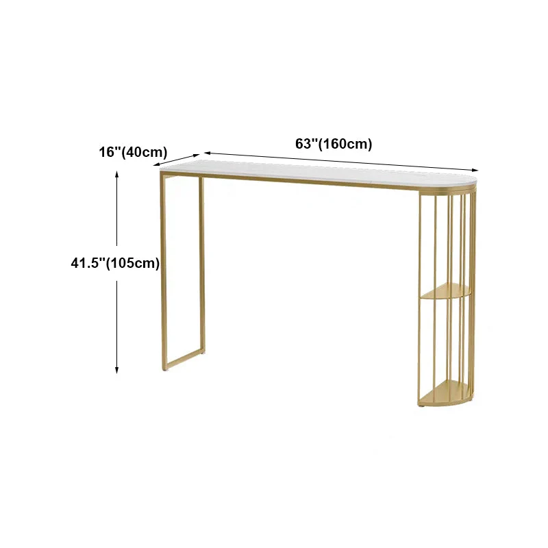 Tavolo da bar marmo con tavolo speciale con doppio piedistallo - 41,3" H Clearhalo