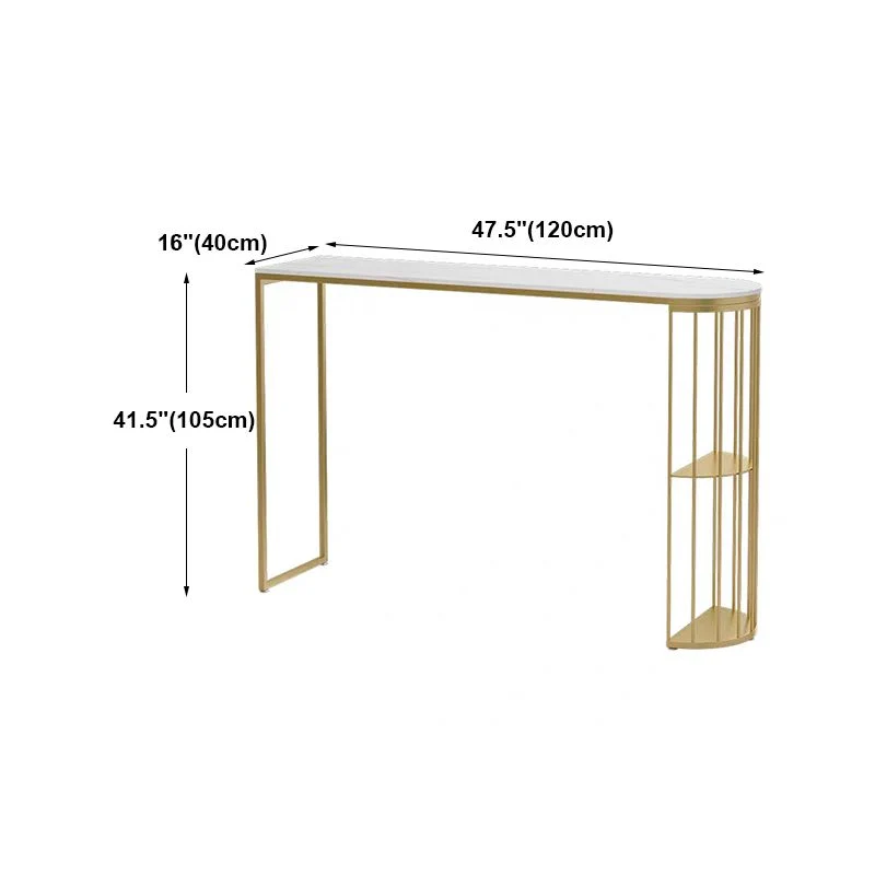 Tavolo da bar marmo con tavolo speciale con doppio piedistallo - 41,3" H Clearhalo