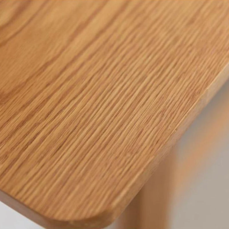 Tavolo da bar moderno rettangolare legno massello, scrivania da bar da bistrot con poggiapiedi Clearhalo
