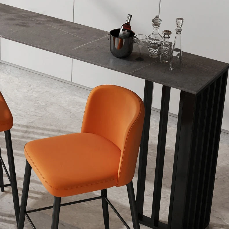 Tavolo da bar moderno rettangolare Tavolo da pranzo pietra sinterizzata per cucina Clearhalo