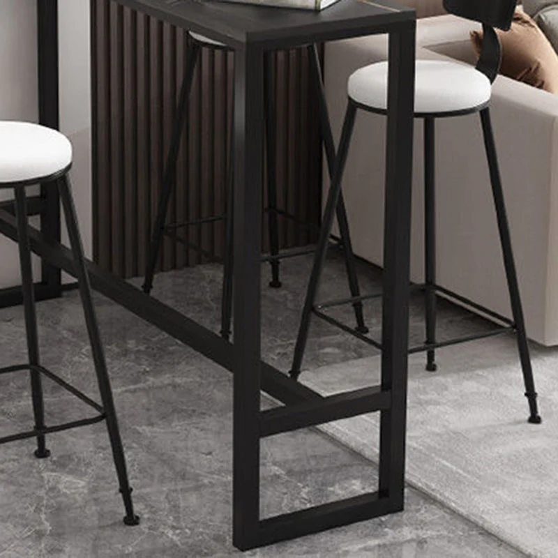 Tavolo da bar moderno Tavolo da pub con piano pietra da 42 pollici di altezza per sala da pranzo Clearhalo