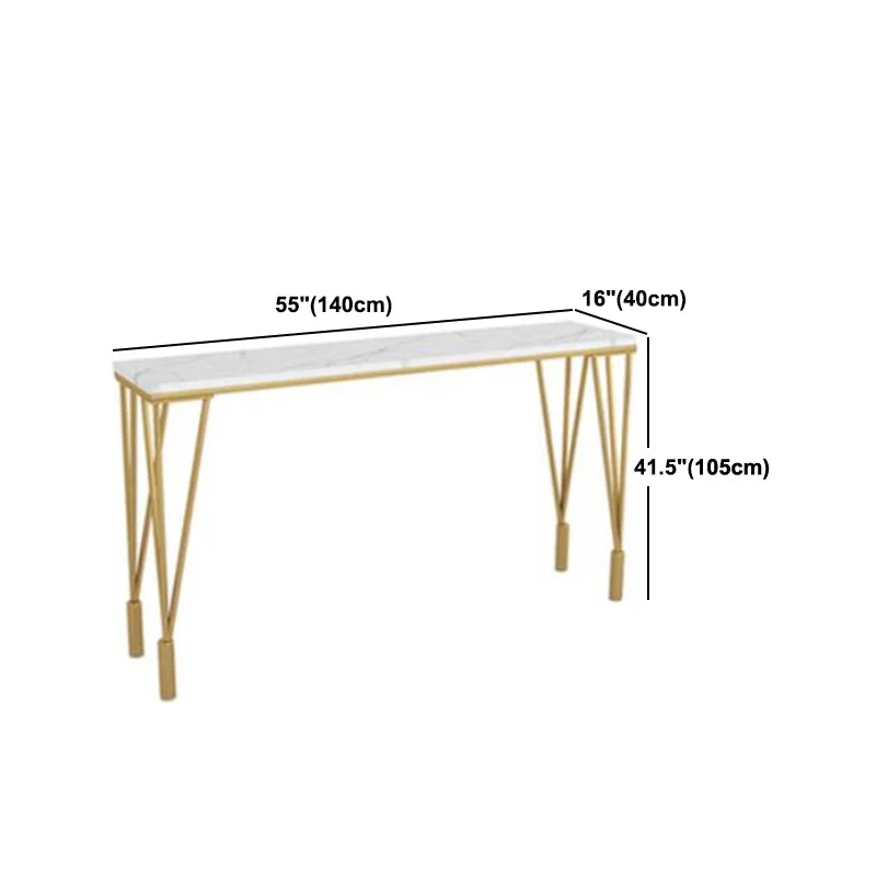 Tavolo da bar nordico Tavolo da bistrò 4 gambe color oro da 42 pollici di altezza per cucina Clearhalo