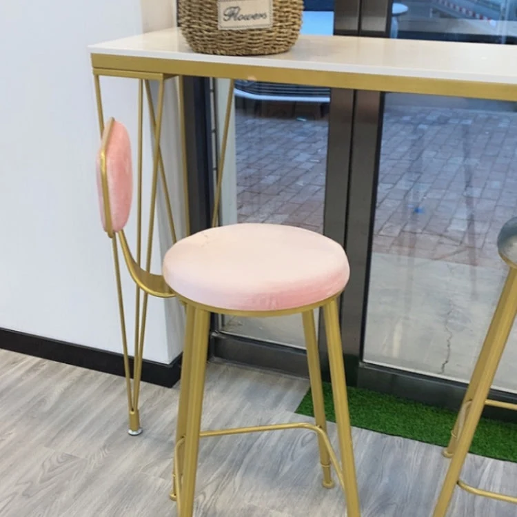 Tavolo da bar nordico Tavolo da bistrot con base metallo da 42 pollici di altezza per cucina Clearhalo