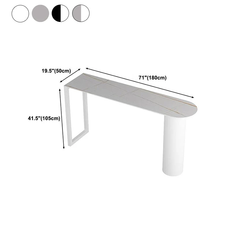 Tavolo da bar pietra Tavolo da pranzo da bar tradizionale di lusso con base slitta Clearhalo