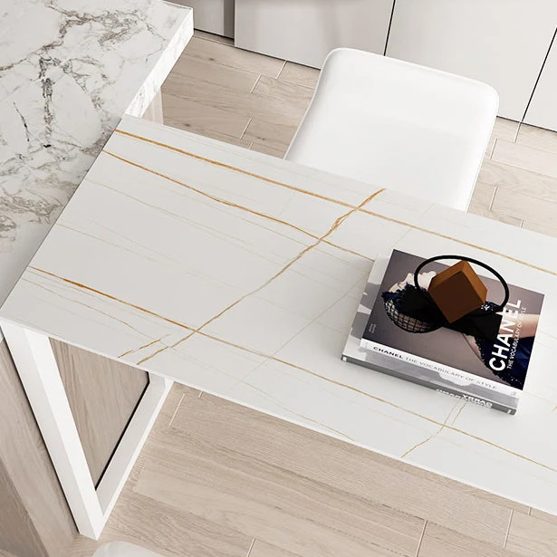 Tavolo da bar pietra Tavolo da pranzo da bar tradizionale di lusso con base slitta Clearhalo