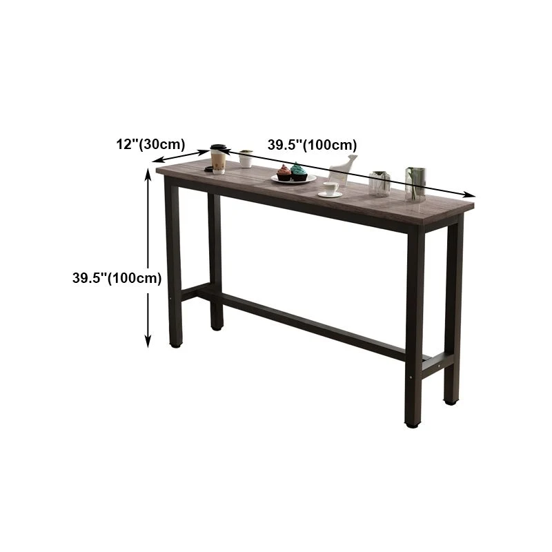 Tavolo da bar da pranzo moderno con tavolo rettangolare legno per cucina Clearhalo