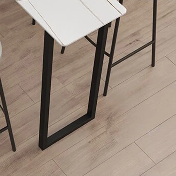 Tavolo da bar da pranzo moderno rettangolare pietra sinterizzata per cucina Clearhalo