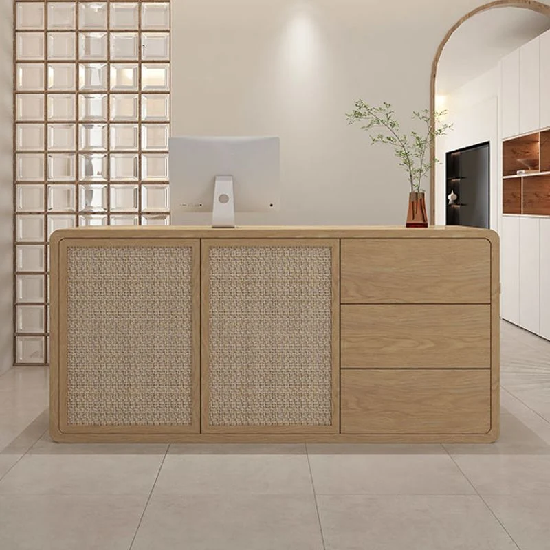 Tavolo da bar rettangolare legno da patio stile moderno per soggiorno Clearhalo