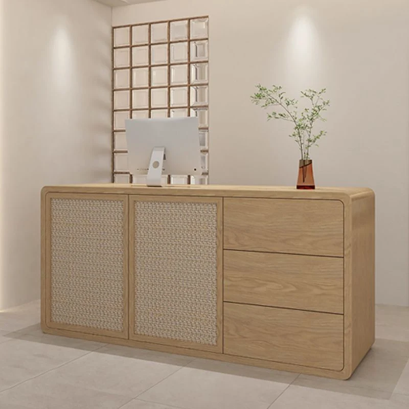 Tavolo da bar rettangolare legno da patio stile moderno per soggiorno Clearhalo