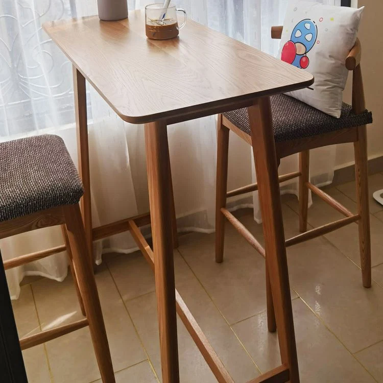 Tavolo da bar rettangolare legno stile moderno per cucina Clearhalo