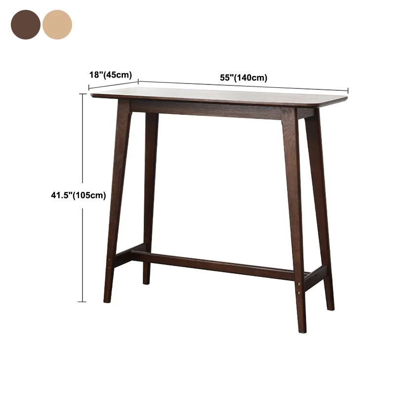 Tavolo da bar rettangolare legno stile moderno per cucina Clearhalo