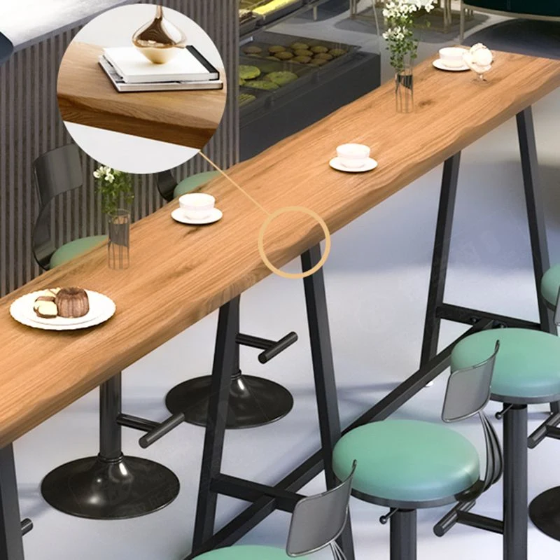 Tavolo da bar rettangolare stile moderno Set da tavolo da bar da 1/3/4 pezzi per la casa Clearhalo