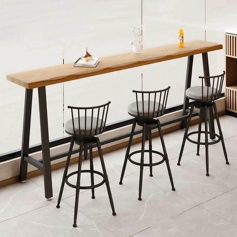 Tavolo da bar rettangolare stile moderno Set da tavolo da bar da 1/3/4 pezzi per la casa Clearhalo