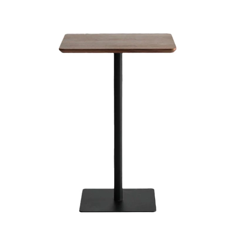Tavolo da bar stile industriale con altezza 42 pollici, tavolo da pub con piano legno per sala da pranzo Clearhalo