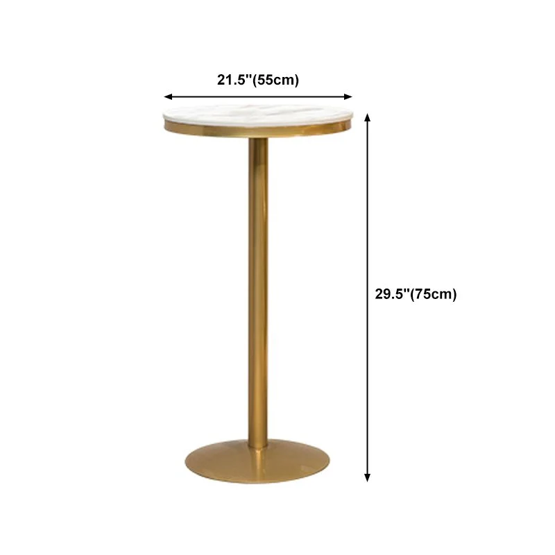 Tavolo da bar stile nordico Tavolo da pub marmo artificiale per ristorante Clearhalo
