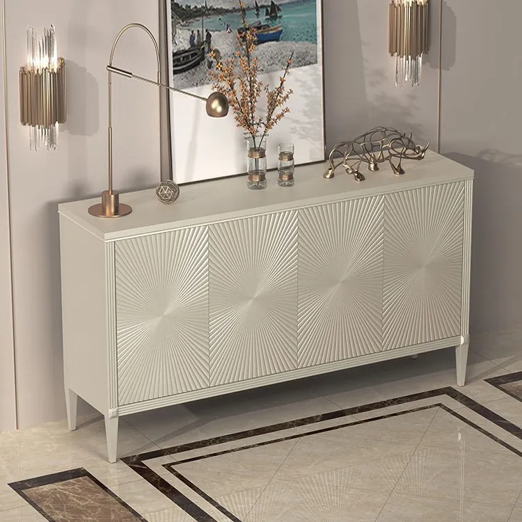 Tavolo da buffet Glam Tavolo credenza finto legno con gambe per sala da pranzo Clearhalo
