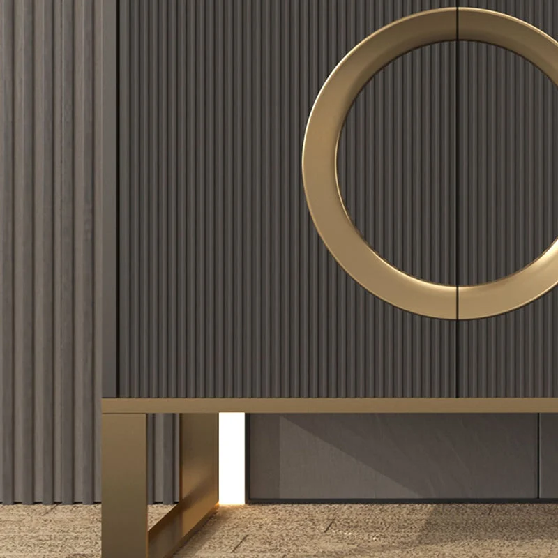 Tavolo Buffet Glam Tavolo Credenza Pietra con Cassetti per Sala da Pranzo Clearhalo