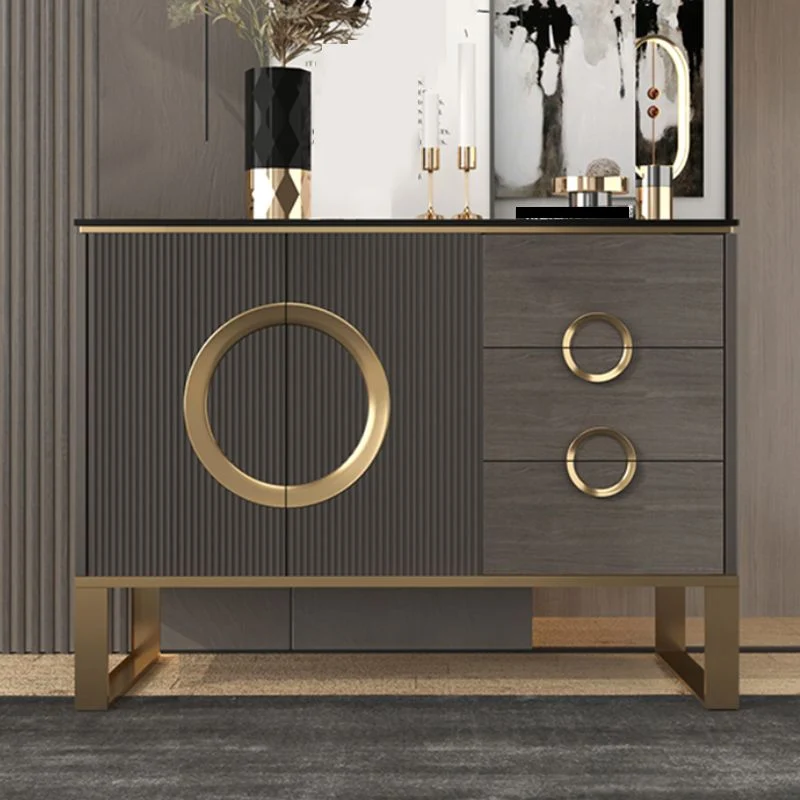 Tavolo Buffet Glam Tavolo Credenza Pietra con Cassetti per Sala da Pranzo Clearhalo