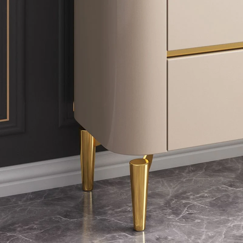 Tavolo Buffet Glam Tavolo Credenza Pietra con Cassetti per Soggiorno Clearhalo