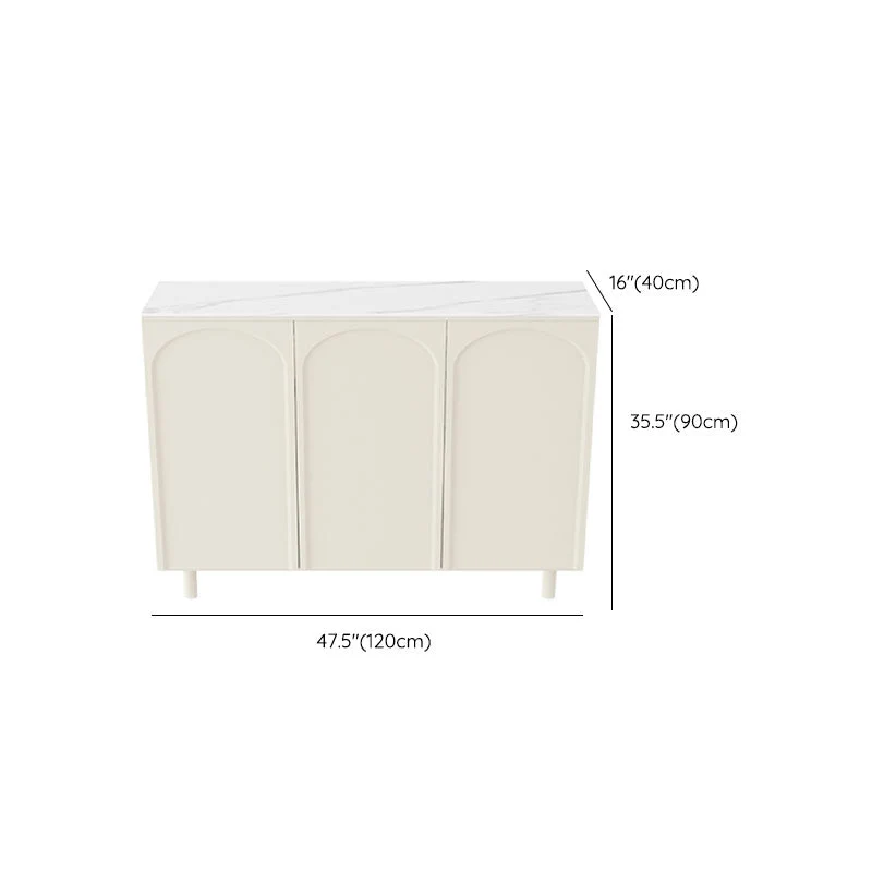 Tavolo da buffet moderno Supporto da buffet legno con ante per sala da pranzo Clearhalo