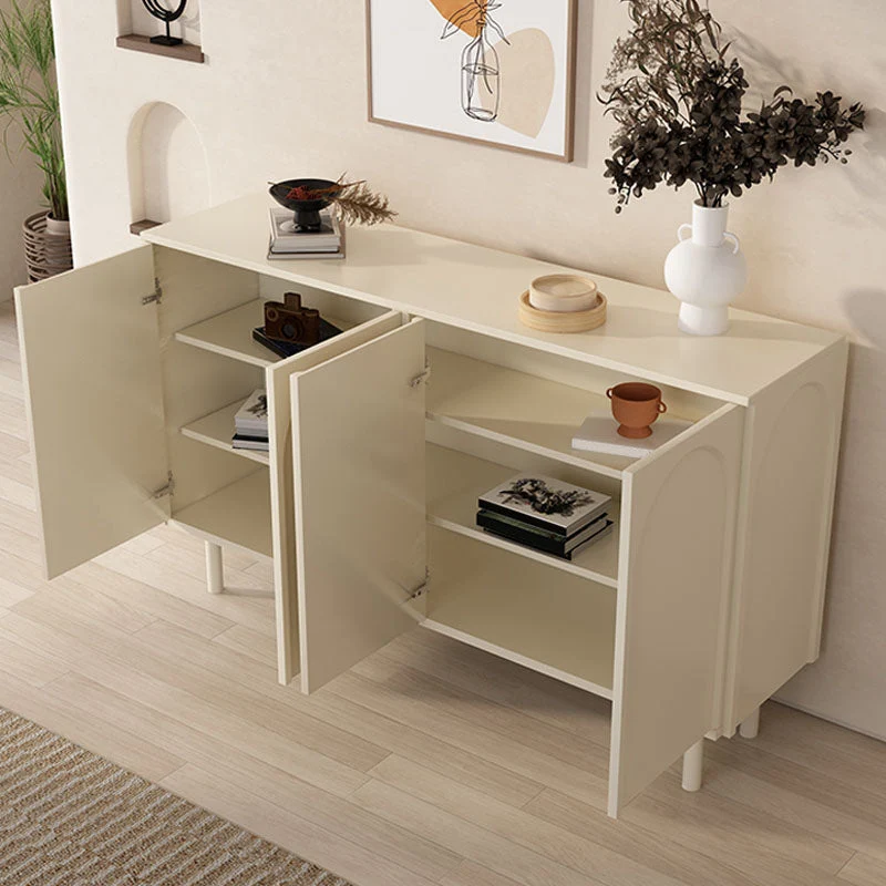 Tavolo da buffet moderno Supporto da buffet legno con ante per sala da pranzo Clearhalo