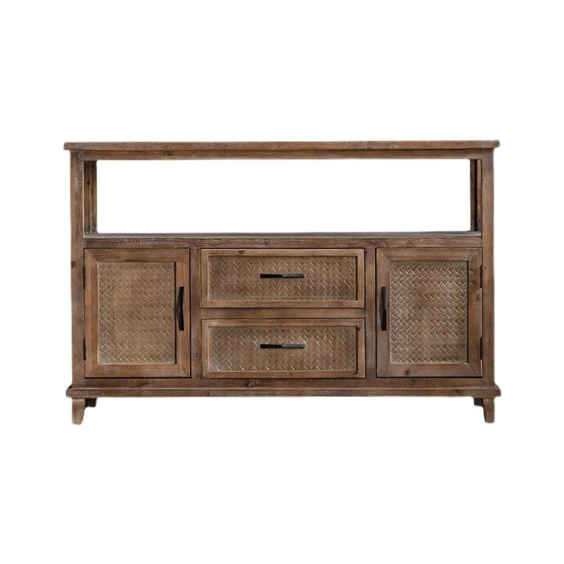Tavolo credenza per la casa legno per la casa con 1/2/3 cassetti per sala da pranzo Clearhalo
