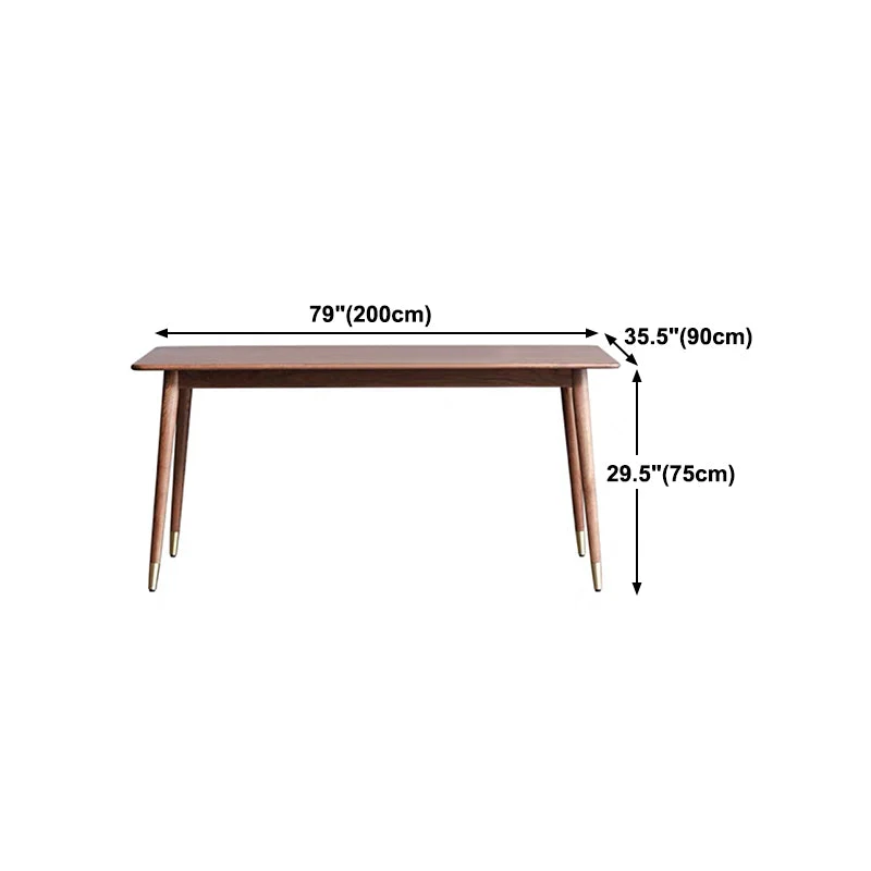 Tavolo da cucina di forma rettangolare, scrivania da sala da pranzo di lusso con 4 gambe Clearhalo