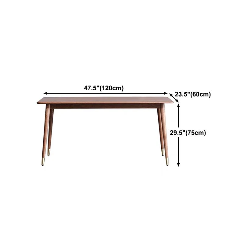 Tavolo da cucina di forma rettangolare, scrivania da sala da pranzo di lusso con 4 gambe Clearhalo