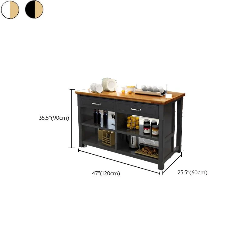 Tavolo da cucina moderno con isola, tavolo da pranzo legno, tavolo di preparazione fisso Clearhalo