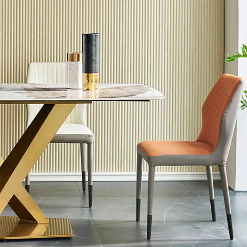 Tavolo da cucina rettangolare pietra sinterizzata Tavolo da pranzo per la casa di lusso Clearhalo