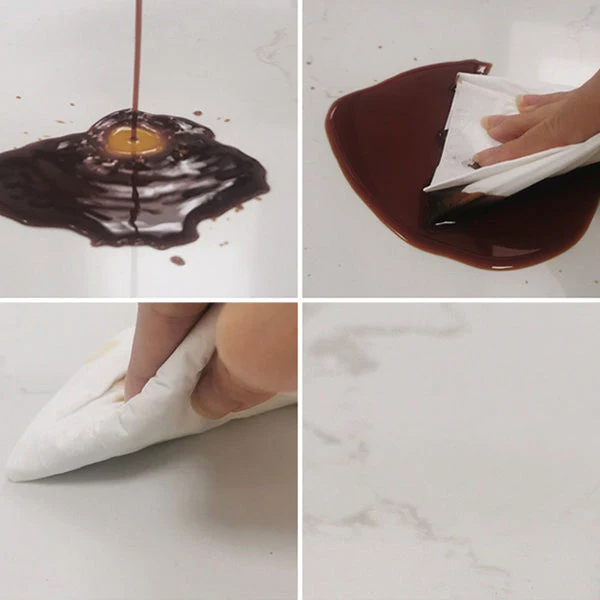 Tavolo Ferro e Ardesia Tavolo da Pranzo Rettangolare per Soggiorno Stile Glam Clearhalo