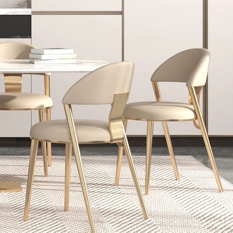 Tavolo Glam Rettangolare Tavolo Pietra Sinterizzata con Gambe Metallo per la Casa Clearhalo