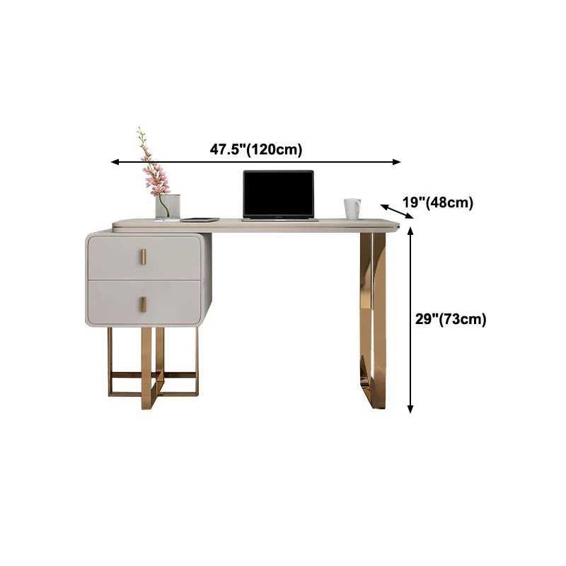 Tavolo da lavoro legno Home Office Scrivania rettangolare di lusso Clearhalo