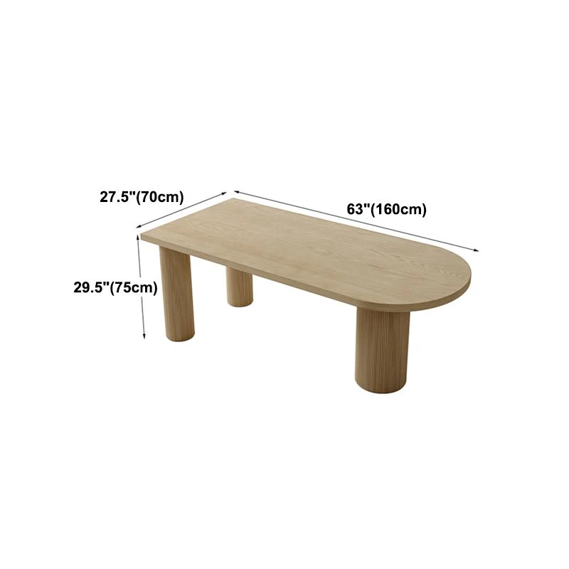 Tavolo legno di pino di forma irregolare per ristorante Tavolo Nature Island con 3 gambe Clearhalo
