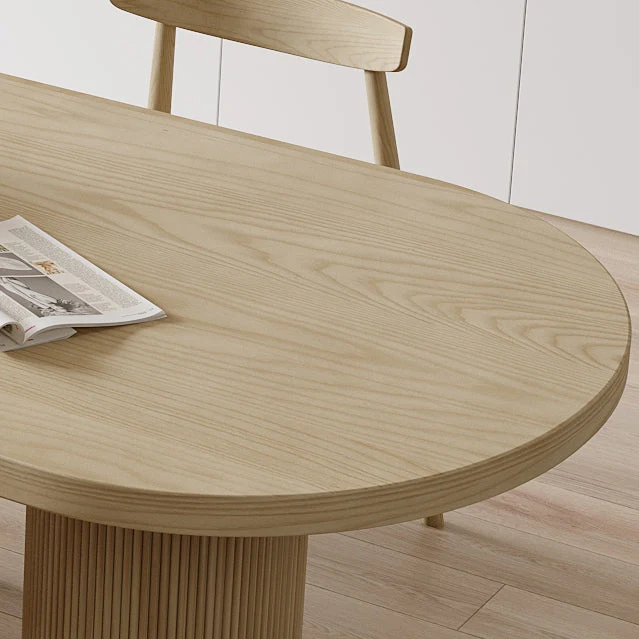 Tavolo legno di pino di forma irregolare per ristorante Tavolo Nature Island con 3 gambe Clearhalo