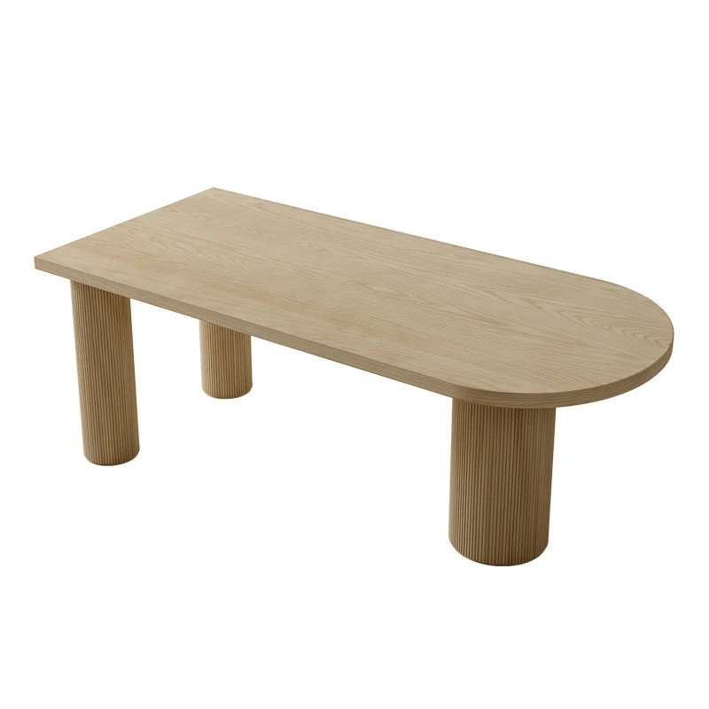 Tavolo legno di pino di forma irregolare per ristorante Tavolo Nature Island con 3 gambe Clearhalo
