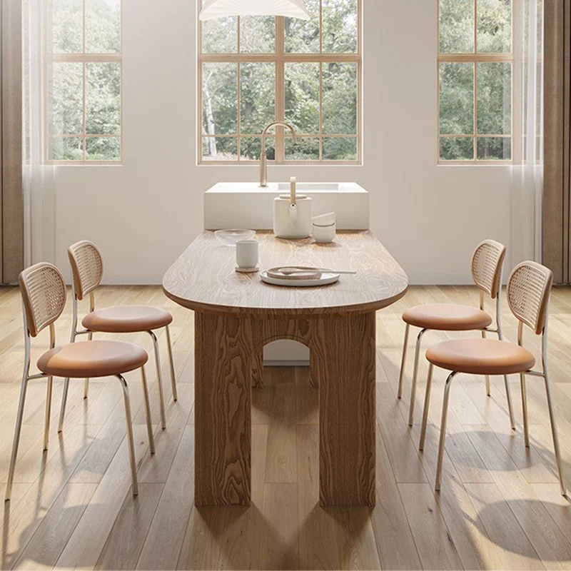 Tavolo legno stile moderno Tavolo forma libera con 3 gambe per la casa Clearhalo