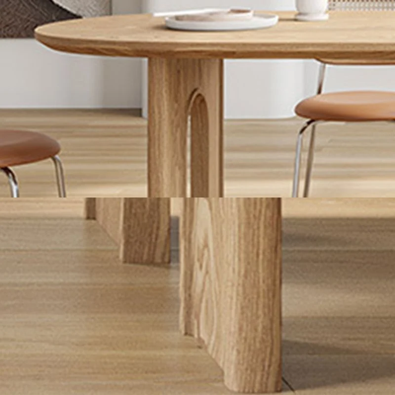 Tavolo legno stile moderno Tavolo forma libera con 3 gambe per la casa Clearhalo