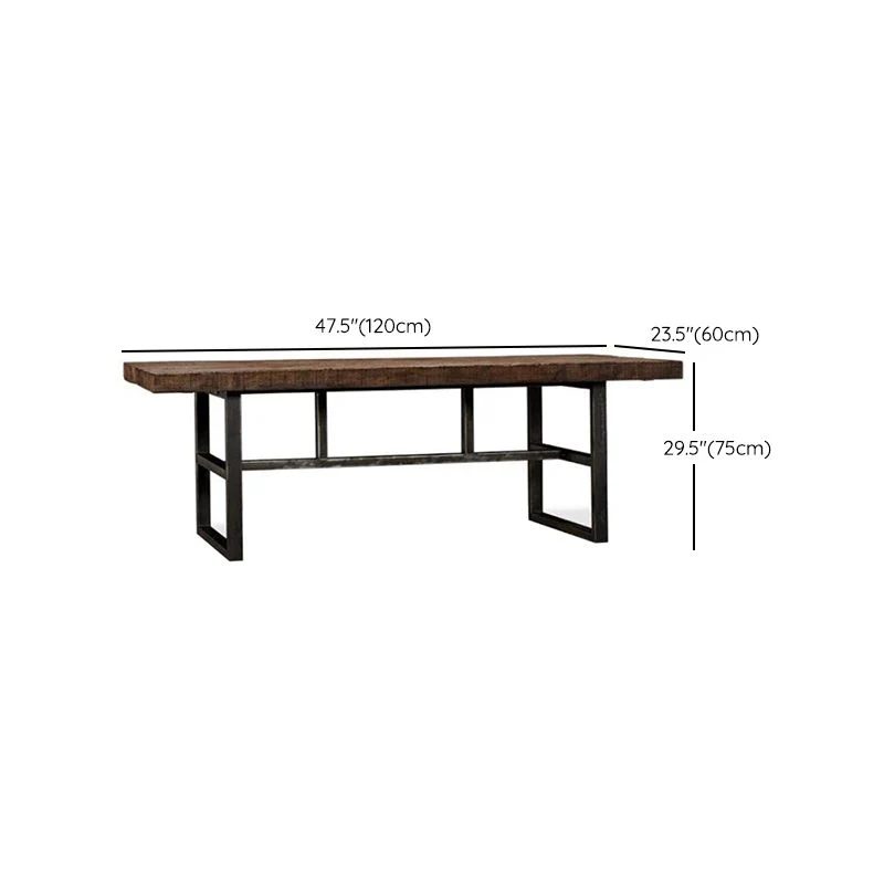 Tavolo legno Tavolo da pranzo rettangolare per famiglie stile medievale moderno Clearhalo