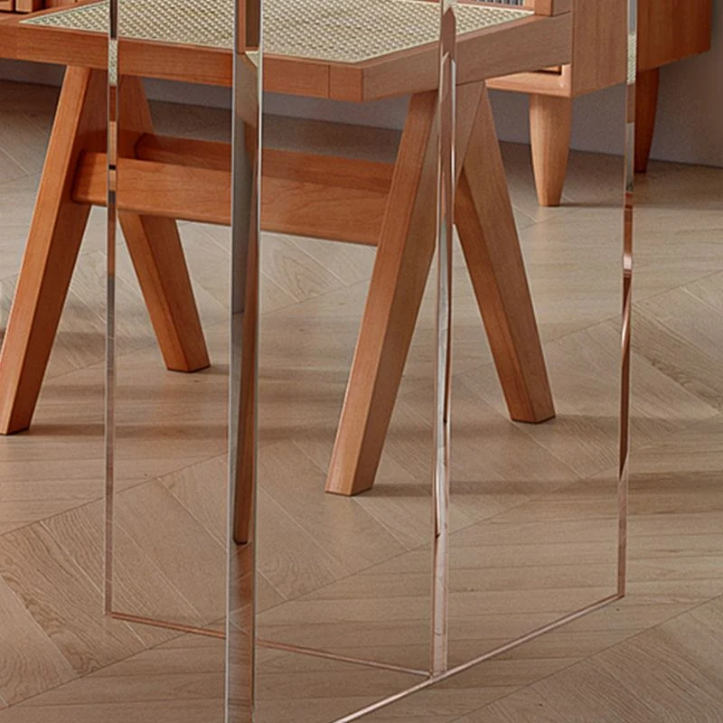 Tavolo medievale moderno legno massello Tavolo rettangolare con doppio piedistallo Clearhalo