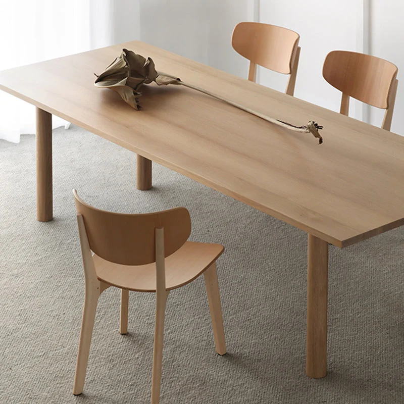 Tavolo medievale moderno legno massello Tavolo rettangolare legno con 4 gambe Clearhalo