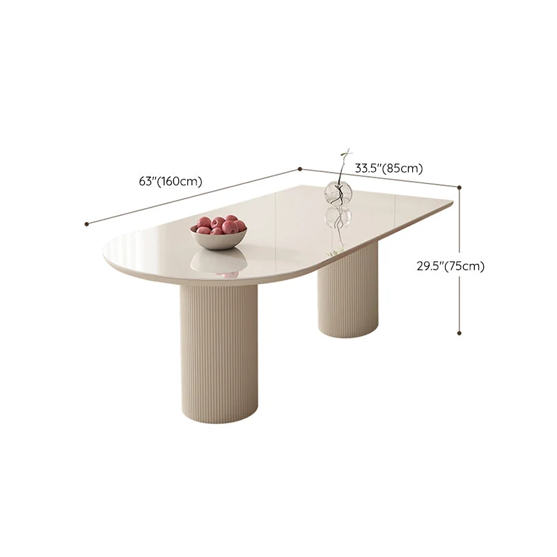 Tavolo metallo e ardesia Tavolo da pranzo moderno con gambe legno per la casa Clearhalo